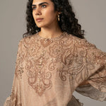 Paisley Print Side Frill Tunic Namrata Joshipura Online