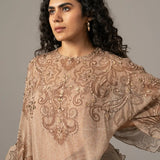 Paisley Print Side Frill Tunic Namrata Joshipura Online