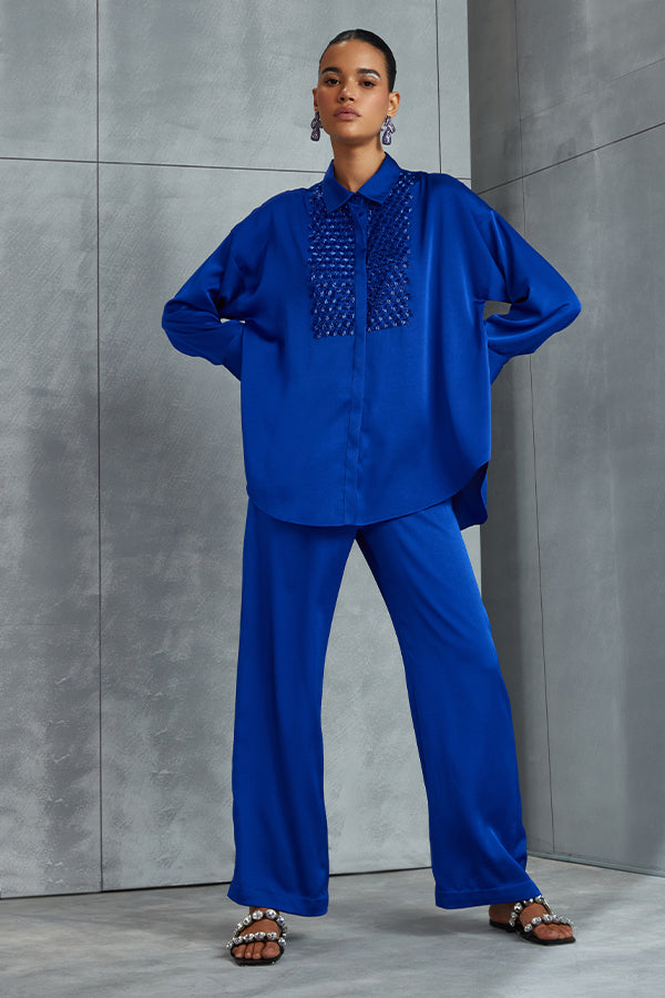Metallic Hexa Boxy Co-ord Set