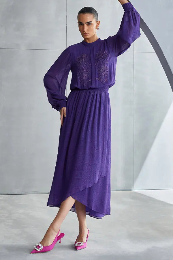 Luna Gathered Waist Dress Namrata Joshipura