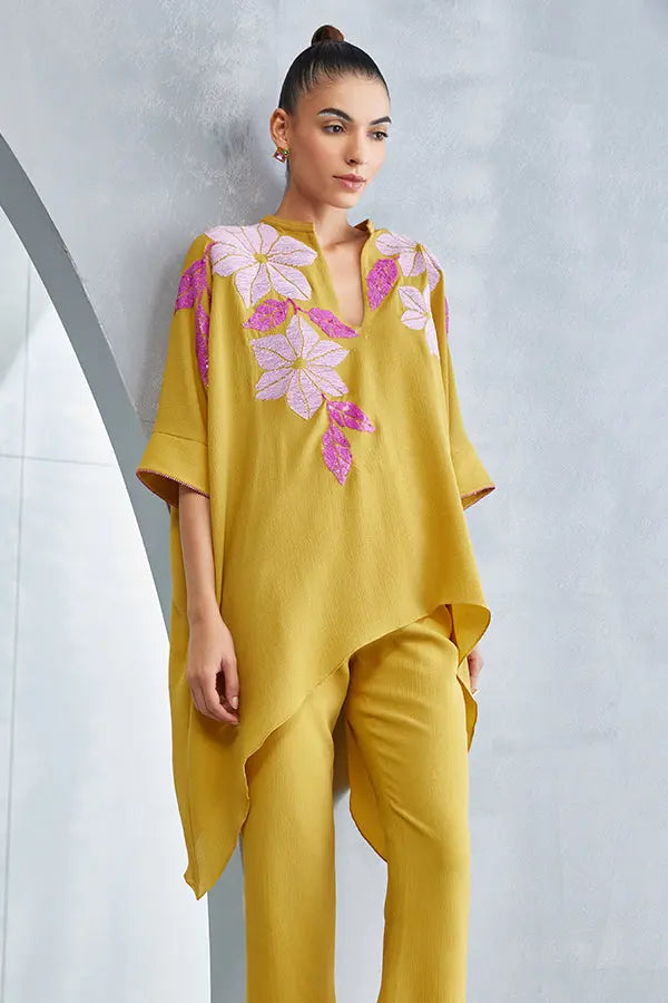 Wild Violet Handkerchief Hem Tunic Namrata Joshipura