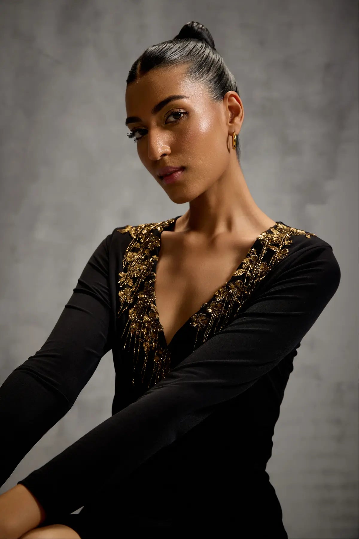 Rosettes Drape Dress Namrata Joshipura
