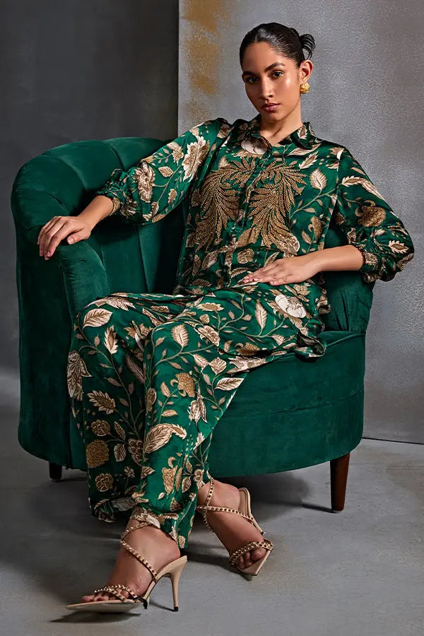 Winter Hazel Drop Shoulder Co-Ord Set Namrata Joshipura