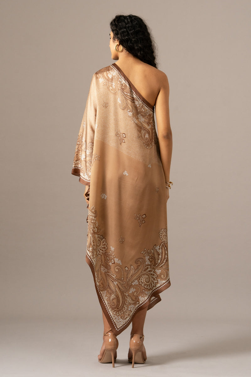 Paisely Scarf Printed Dress