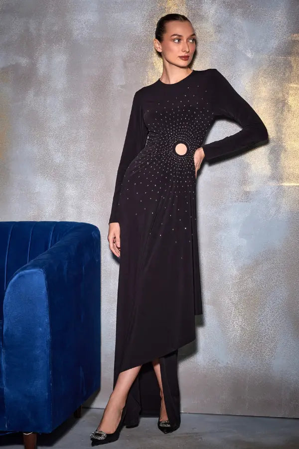 Crystal Square Cut Out Gown Namrata Joshipura