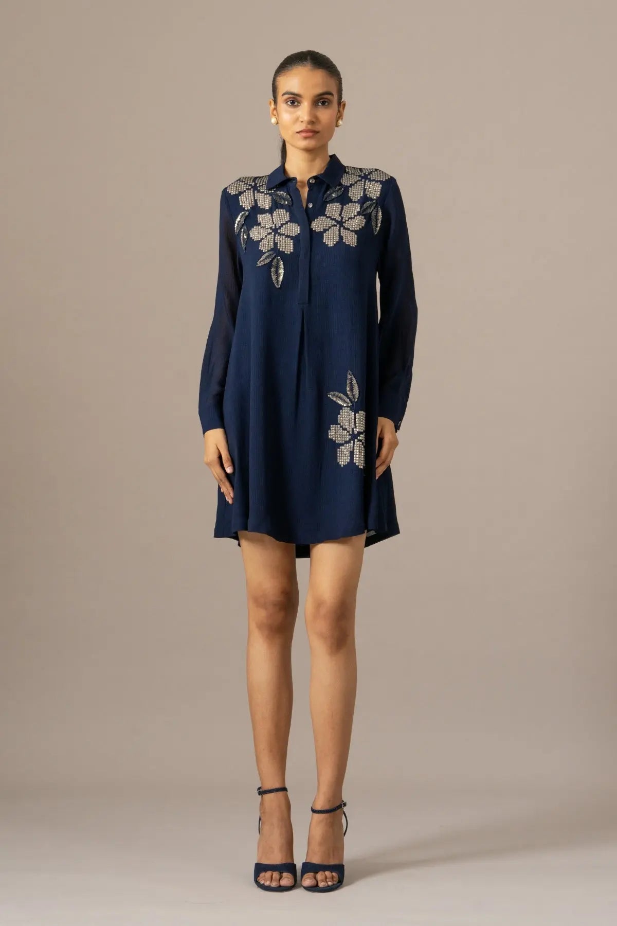 Moonflower Front Pleat Dress Namrata Joshipura Online