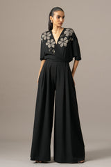 Moonflower Box Pleat Jumpsuit