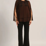 MIDNIGHT BLOOM DOUBLE LAYER TOP Namrata Joshipura Online