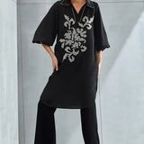 Moon Flower Straight tunic Namrata Joshipura