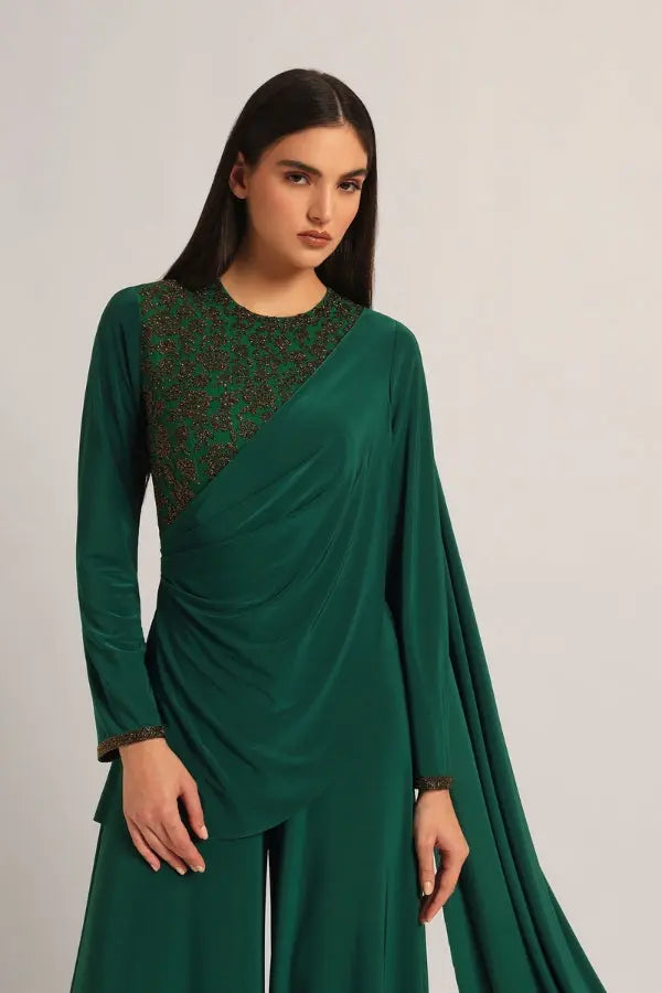 Juliette Front Flap Drape Jumpsuit Namrata Joshipura Online