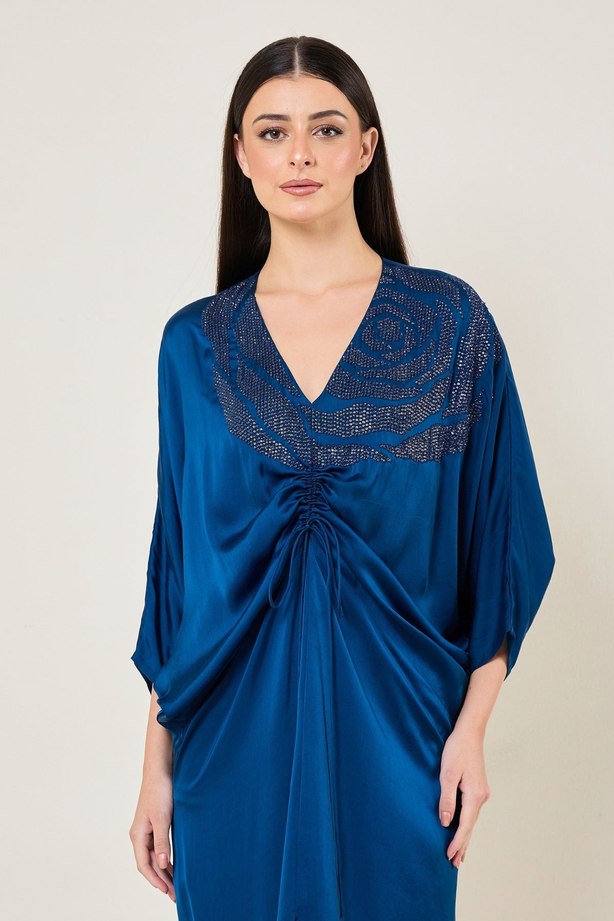 Rosette Drawstring Dress Namrata Joshipura Online