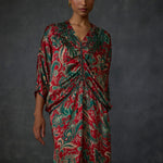 Winter Paisley Drawstring Dress Namrata Joshipura Online
