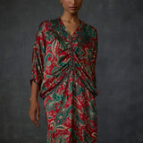 Winter Paisley Drawstring Dress Namrata Joshipura Online