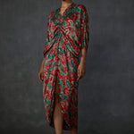 Winter Paisley Drawstring Dress Namrata Joshipura Online