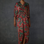 Winter Paisley Drawstring Dress Namrata Joshipura Online