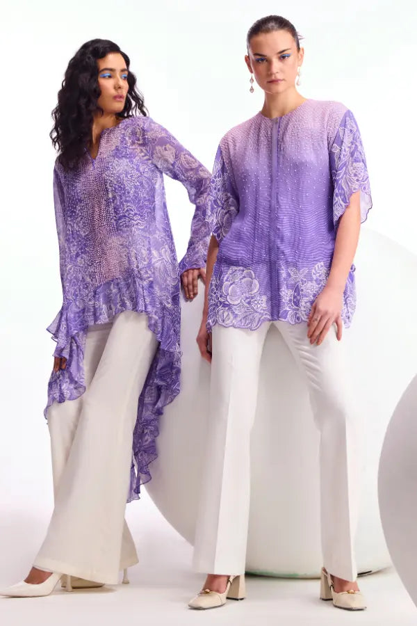 Cerelia Frill Long Back Tunic Namrata Joshipura