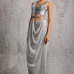 Rosa Baroque Sraight Concept Saree Namrata Joshipura