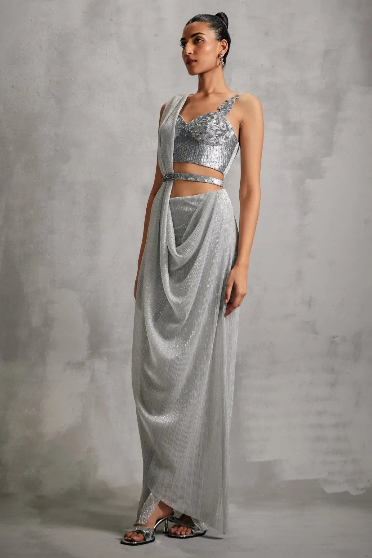 Rosa Baroque Sraight Concept Saree Namrata Joshipura
