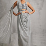 Rosa Baroque Sraight Concept Saree Namrata Joshipura