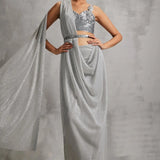 Rosa Baroque Sraight Concept Saree Namrata Joshipura