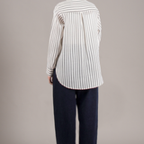 ROSETTE STRIPED SHIRT