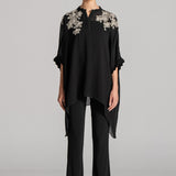 FLORAL CLUSTER HANDKERCHIEF TUNIC