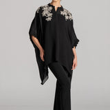 FLORAL CLUSTER HANDKERCHIEF TUNIC