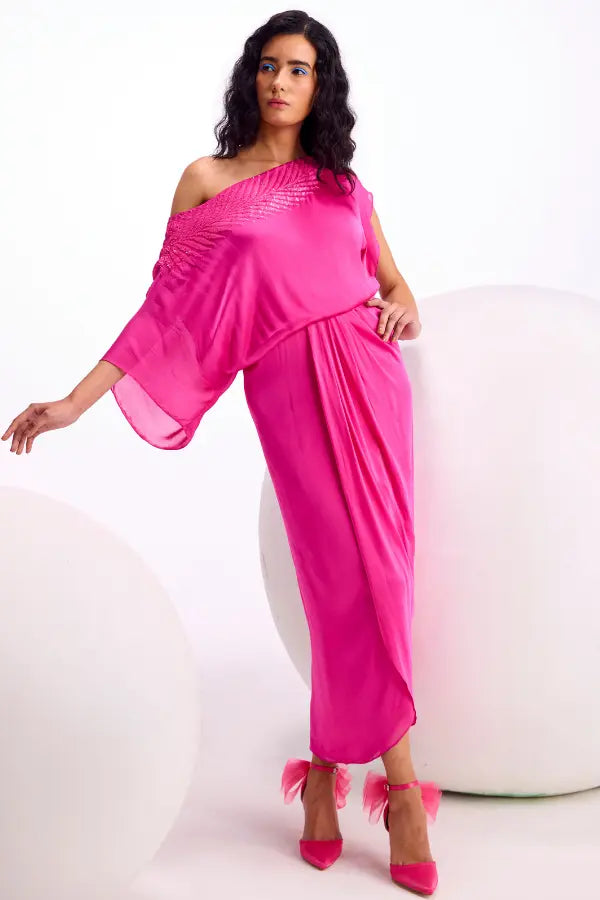 Fern One Off Shoulder Dress Namrata Joshipura