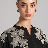 FLORAL CLUSTER HANDKERCHIEF TUNIC