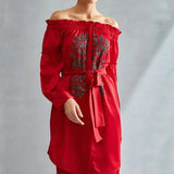 River Leaf Off Shoulder Co-ord Set Namrata Joshipura