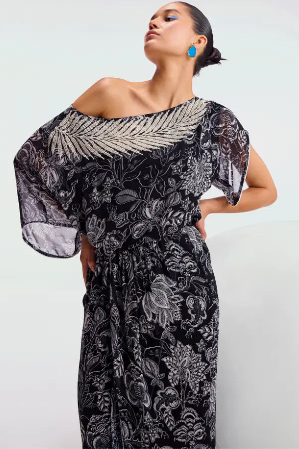 Cerellia Fern Drop Shoulder Dress Namrata Joshipura