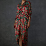 Winter Paisley Drawstring Dress Namrata Joshipura Online