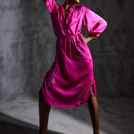Moonflower shift dress with belt Namrata Joshipura