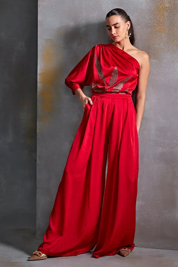 Calathea One Off Shoulder Top Namrata Joshipura