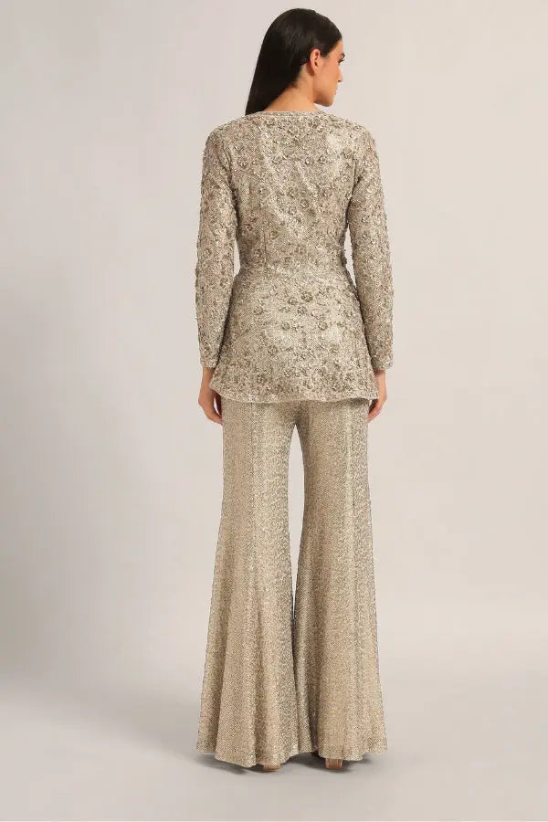 AMARA LONG PEPLUM WITH SHARARA Namrata Joshipura Online