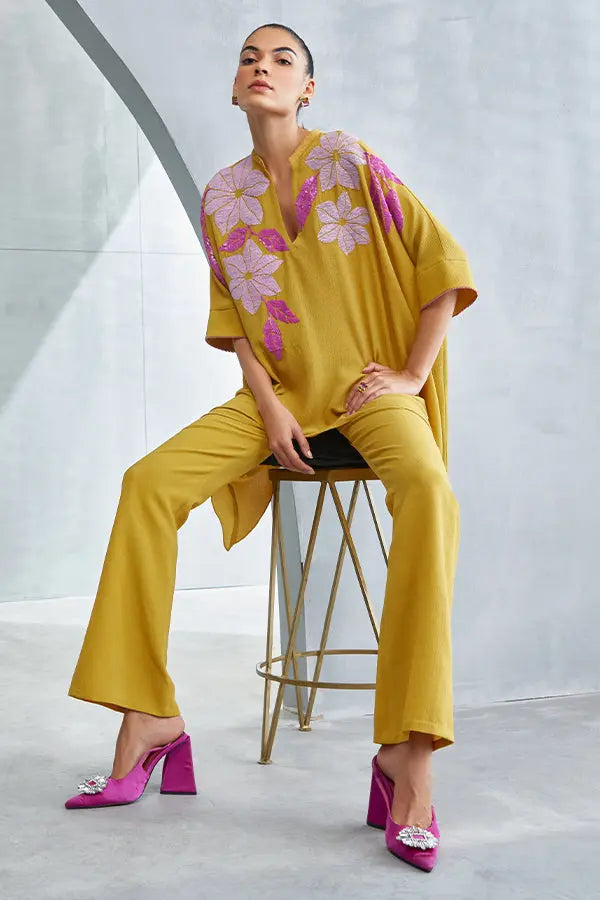 Wild Violet Handkerchief Hem Tunic Namrata Joshipura