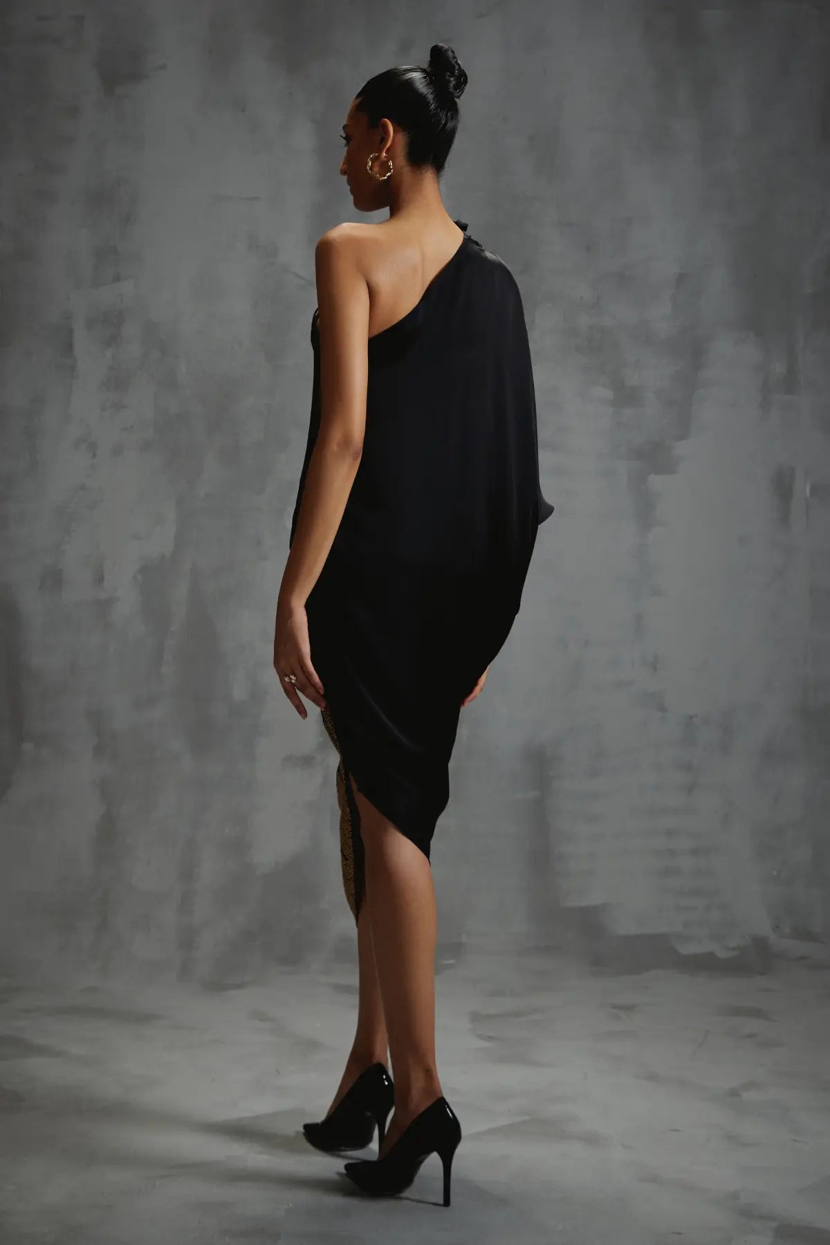 Zenith Siren Asymetric Drape Dress Namrata Joshipura