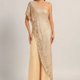 AMARA ONE SHOULDER MESH JUMPSUIT Namrata Joshipura Online