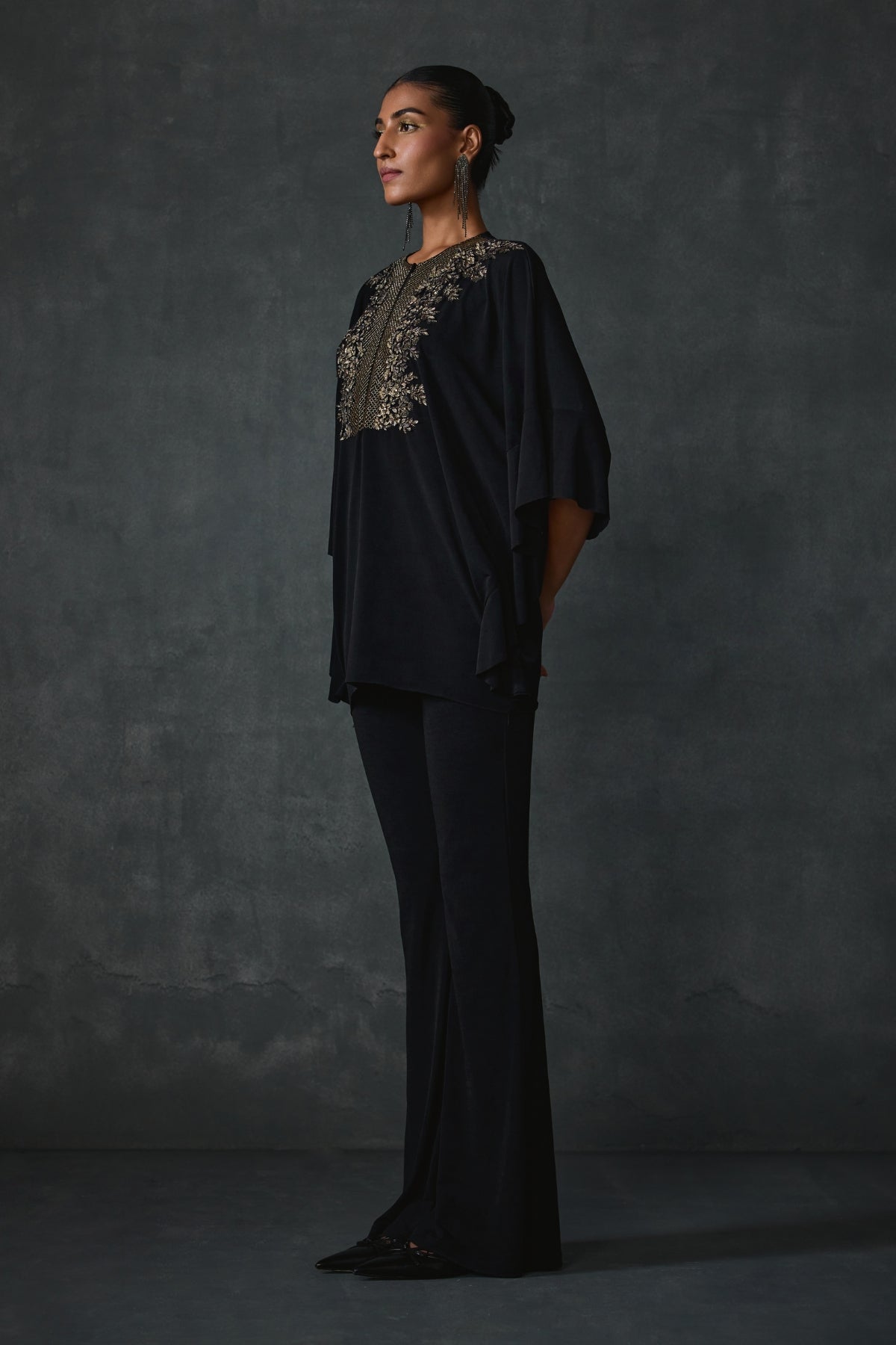 Lattice Side Frill Co-ord Set Namrata Joshipura Online