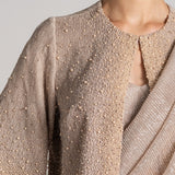 PEARL SHOWER CAPE WITH MERMAID DRAPE SAREE