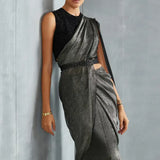 Metallic Scallop Drape Saree Namrata Joshipura