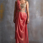 Bell Flower Draped Saree Namrata Joshipura