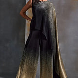 Sunset Fade Cape Jumpsuit Namrata Joshipura