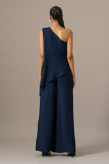 Baroque One Shoulder Jumpsuit