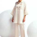 Hibiscus Shimmer Co-ord Set Namrata Joshipura