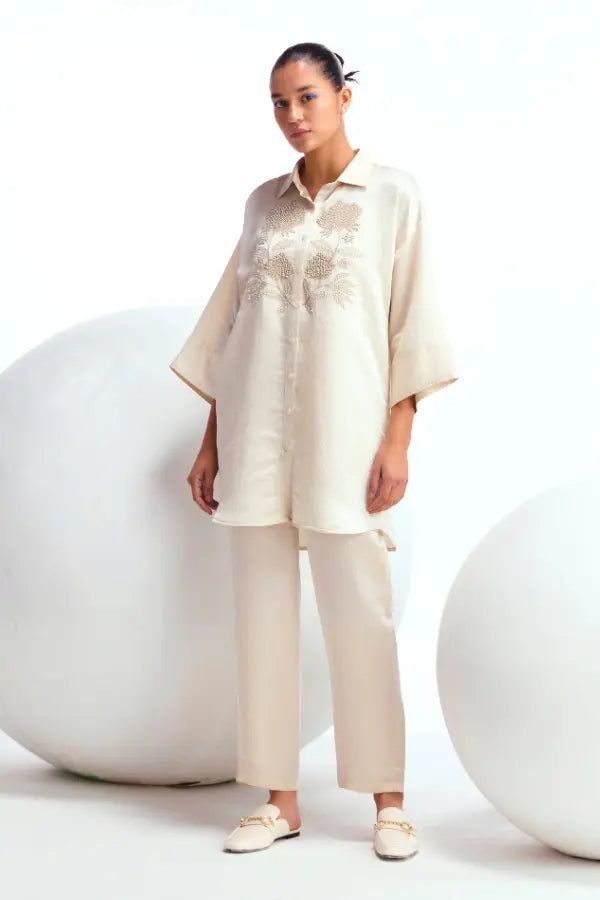 Hibiscus Shimmer Co-ord Set Namrata Joshipura