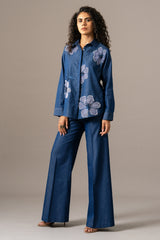 Poppy Flower Emb Shirt