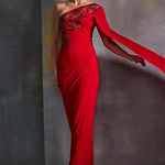 Autumn Fern One Off Sholder Gown Namrata Joshipura