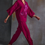 Autumn Fern Boxy Co-Ord Set Namrata Joshipura