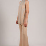 PEARL CASCADE HALTER NECK CO-ORD SET